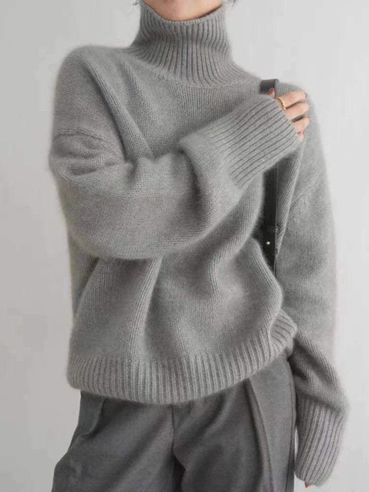 MIRANDA™ | MAGLIONE IN CASHMERE A COLLO ALTO