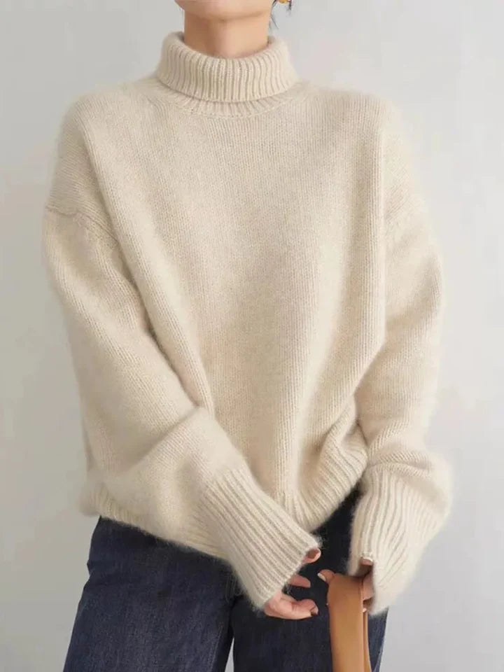 MIRANDA™ | MAGLIONE IN CASHMERE A COLLO ALTO
