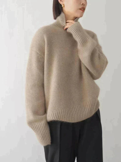 MIRANDA™ | MAGLIONE IN CASHMERE A COLLO ALTO